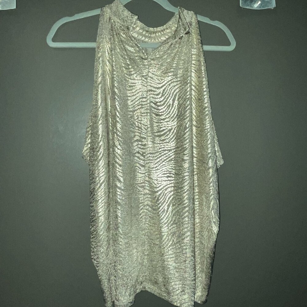 Anthropology Gold Shirt Size M